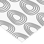 イースターエッグブラックアンドホワイトハッピーイースター ショートテーブルランナー (コーナー)