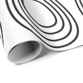 イースターエッグブラックアンドホワイトハッピーイースター ラッピングペーパー (ロールコーナー)