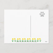 イースターエッグブラックラブラドール漫画 シーズンポストカード (裏面)