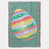 イースターエッグブランケットおもしろいイースターブランケットデコール スローブランケット (正面縦)