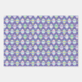 イースターエッグヘッドラッピング紙 ラッピングペーパーシート (正面)