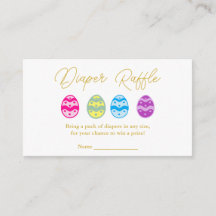 イースターエッグベビーシャワーおむつラッフル