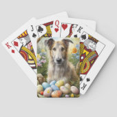 イースターエッグホリデーとウルフハウンドッグ トランプ (裏面)