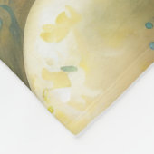 イースターエッグホリデーとウルフハウンドッグ フリースブランケット (角)