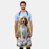 イースターエッグホリデーとトレイング・ウォーカーコンウンディング エプロン (着用した状態)