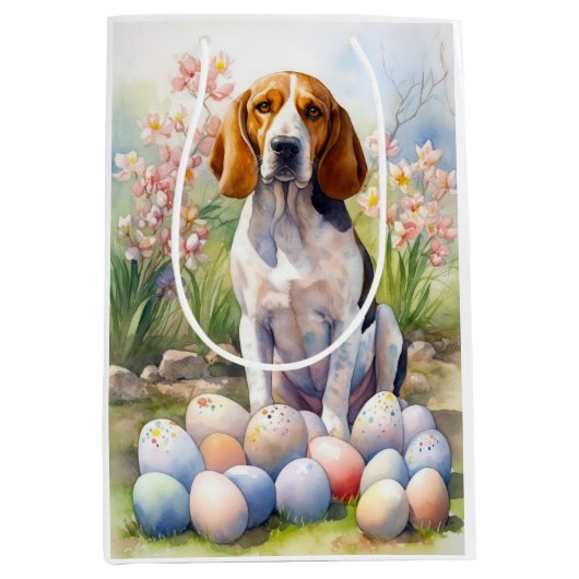 イースターエッグホリデーとトレイング・ウォーカーコンウンディング ミディアムペーパーバッグ (正面)