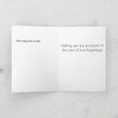 イースターエッグホリデーカードで愛らしい小さな子羊 シーズンカード (内部)