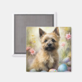 イースターエッグホリデー付きケルンテリア マグネット (正面/裏面)