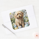 イースターエッグホリデー付きコックポー スクエアシール (封筒)