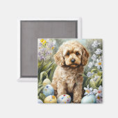 イースターエッグホリデー付きコックポー マグネット (正面/裏面)