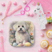 イースターエッグホリデー付きコトンデチュラエ ペーパープレート (パーティー)