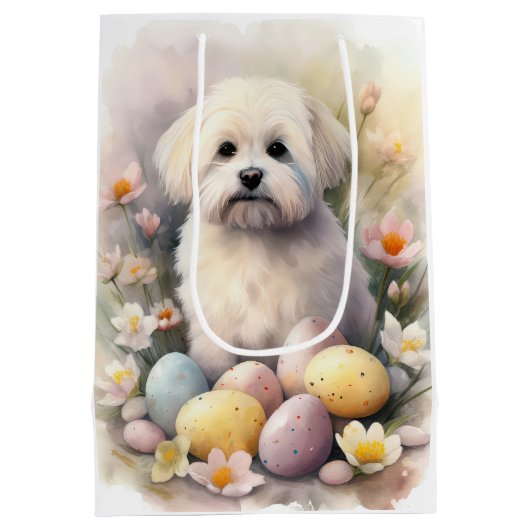 イースターエッグホリデー付きコトンデチュラエ ミディアムペーパーバッグ (裏面)