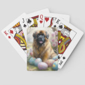 イースターエッグホリデー付きチベットマスティフ犬 トランプ (裏面)