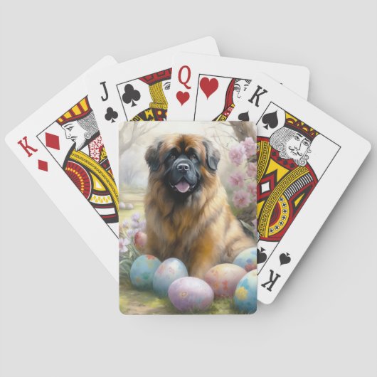 イースターエッグホリデー付きチベットマスティフ犬 トランプ (裏面)