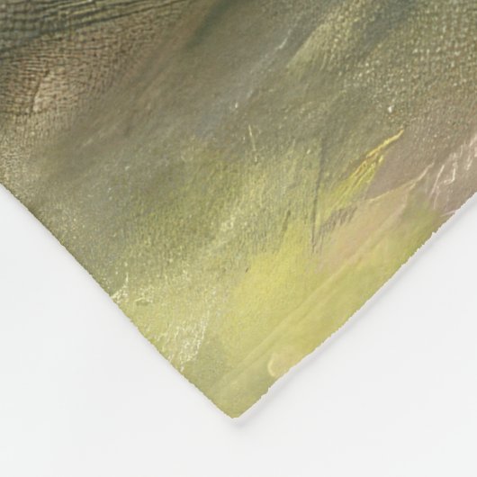 イースターエッグホリデー付きチベットマスティフ犬 フリースブランケット (角)