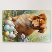 イースターエッグホリデー付きノバスコシアダックトーラー ジグソーパズル (横)