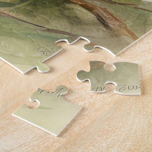 イースターエッグホリデー付きパピロンドッグ ジグソーパズル (側面)