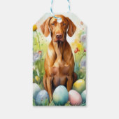 イースターエッグホリデー付きビズスラドッグ ギフトタグ (裏面)