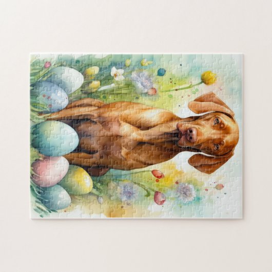 イースターエッグホリデー付きビズスラドッグ ジグソーパズル (横)