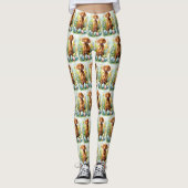 イースターエッグホリデー付きビズスラドッグ レギンス (正面)