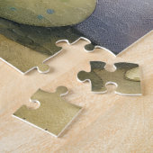 イースターエッグホリデー付きブルドッグ ジグソーパズル (側面)