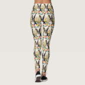 イースターエッグホリデー付きボストンテリア犬 レギンス (裏面)