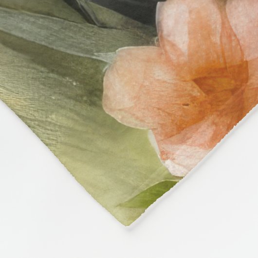 イースターエッグホリデー付きヨーキプー犬 フリースブランケット (角)