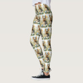 イースターエッグホリデー付きヨークシャーテリアドッグ レギンス (左)