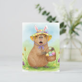 イースターエッグポストカード付きカピバラ ポストカード (スタンド正面)