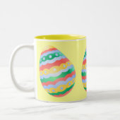 イースターエッグマグコーヒーカップフェスティバルイースターカップデコール ツートーンマグカップ (左)