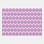 イースターエッグラッピング紙フラットシートセット3 ラッピングペーパーシート (正面)