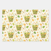 イースターエッグラッピング紙-フェスティバル ラッピングペーパーシート (正面3)