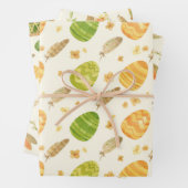 イースターエッグラッピング紙-フェスティバル ラッピングペーパーシート (インサイチュ)