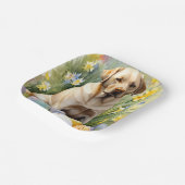 イースターエッグラブラドール ペーパープレート (傾斜あり)