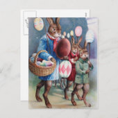 イースターエッグランタンバニーパレード シーズンポストカード (正面/裏面)