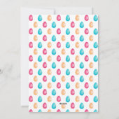 イースターエッグリースフォトホリデーカード シーズンカード (裏面)