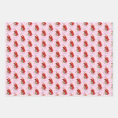 イースターエッグレッドドラゴン ラッピングペーパーシート (正面3)