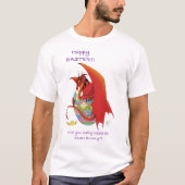 イースターエッグレッドドラゴン Tシャツ (正面)