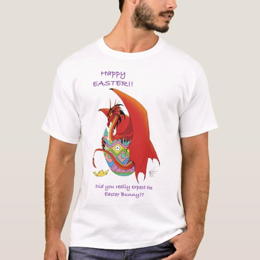 イースターエッグレッドドラゴン Tシャツ (正面)