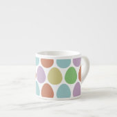 イースターエッグレトロパターン エスプレッソカップ (正面右)