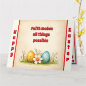 イースターエッグヴィンテージコレクシ人気があるョン カード (黄色い花)