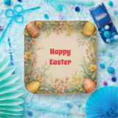 イースターエッグヴィンテージトレンディーコレクション ペーパープレート (パーティー)