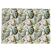 イースターエッグヴィンテージノスタルジックパターンNo1 ラージペーパーバッグ (裏面)