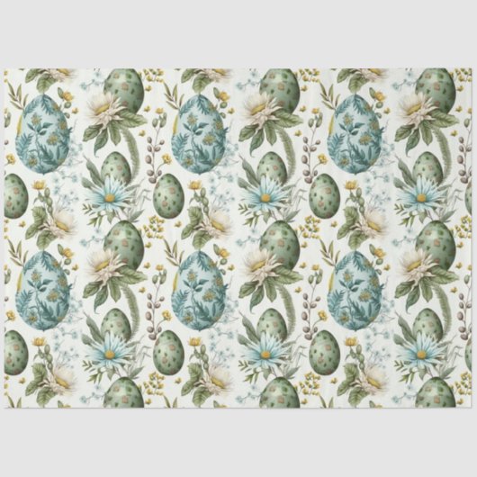 イースターエッグヴィンテージノスタルジックパターンNo2 薄葉紙 (正面)