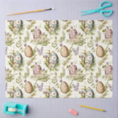 イースターエッグヴィンテージノスタルジックパターンNo6 薄葉紙 (クラフト)