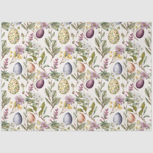 イースターエッグヴィンテージノスタルジックパターンNo7 薄葉紙 (正面)