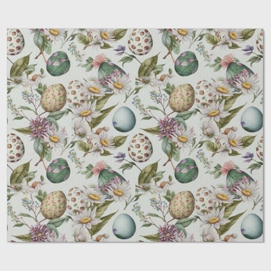 イースターエッグヴィンテージノスタルジックパターンNo8 ラッピングペーパー (フラット)