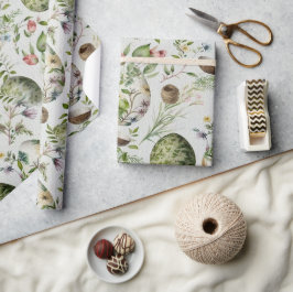 イースターエッグヴィンテージノスタルジックパターンNo 11 ラッピングペーパー