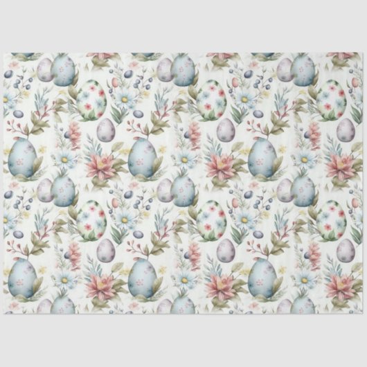 イースターエッグヴィンテージノスタルジックパターンNo 13 薄葉紙 (正面)