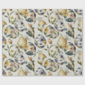 イースターエッグヴィンテージノスタルジックパターンNo 17 ラッピングペーパー (フラット)